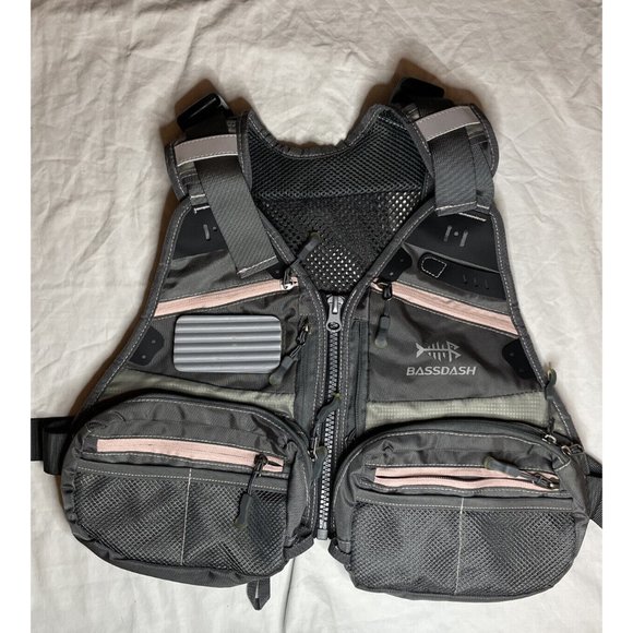Fly Fishing Vest Adjustable Size Multiple Pockets Trout Bass Youth Kids Adult - Picture 1 of 7